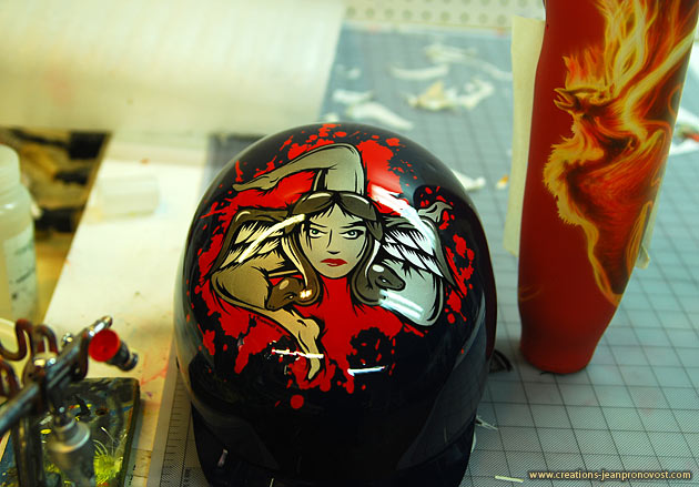 Airbrush helmet