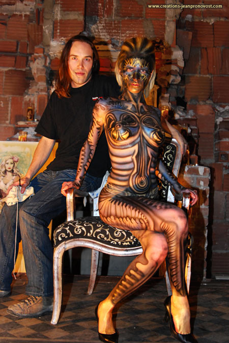 Body painting, bodypainting, Jean Pronovost