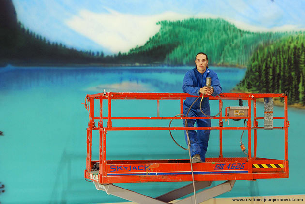 Murale Jean Pronovost Montréal - artiste peintre muraliste à Montréal