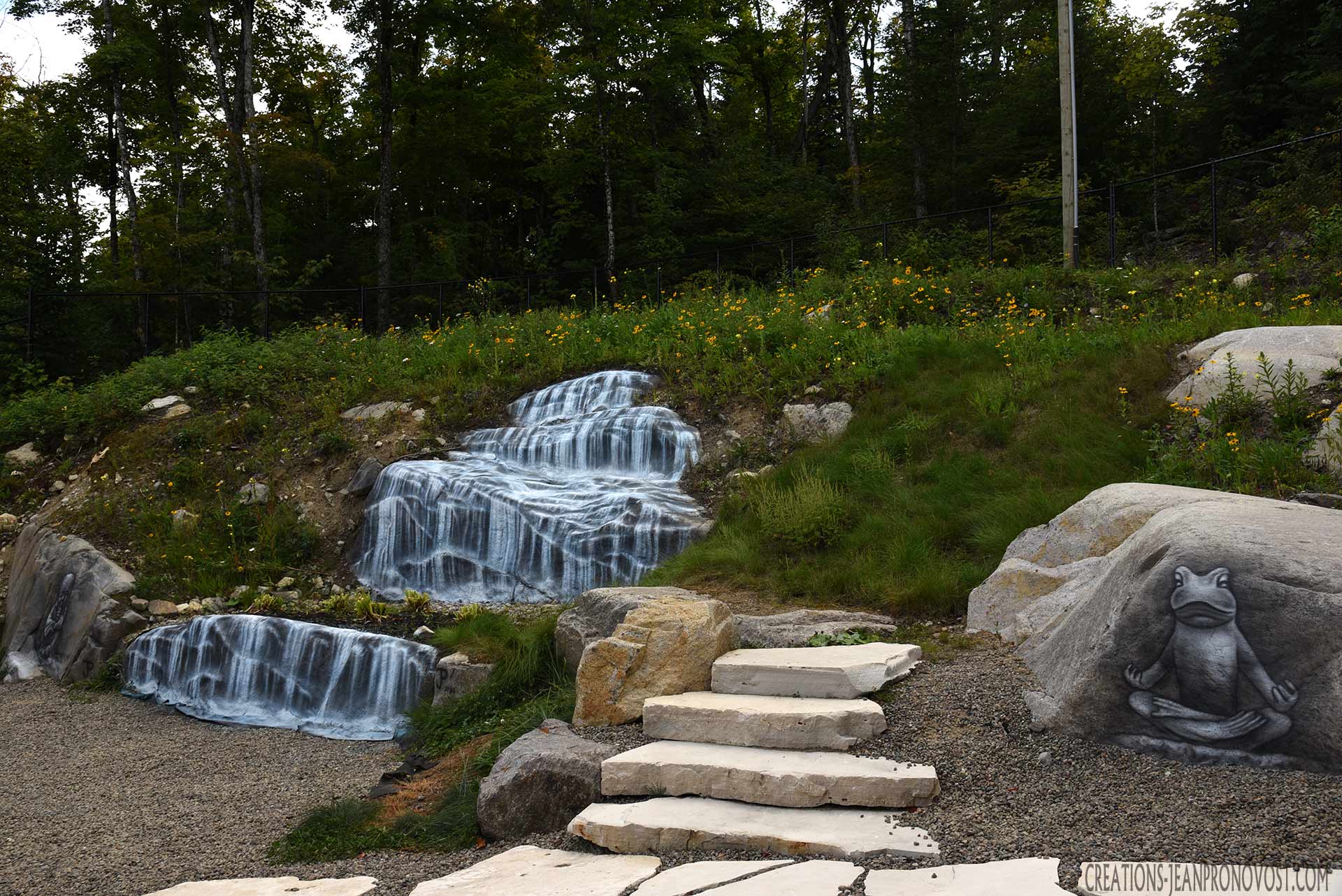 airbrush mural garden